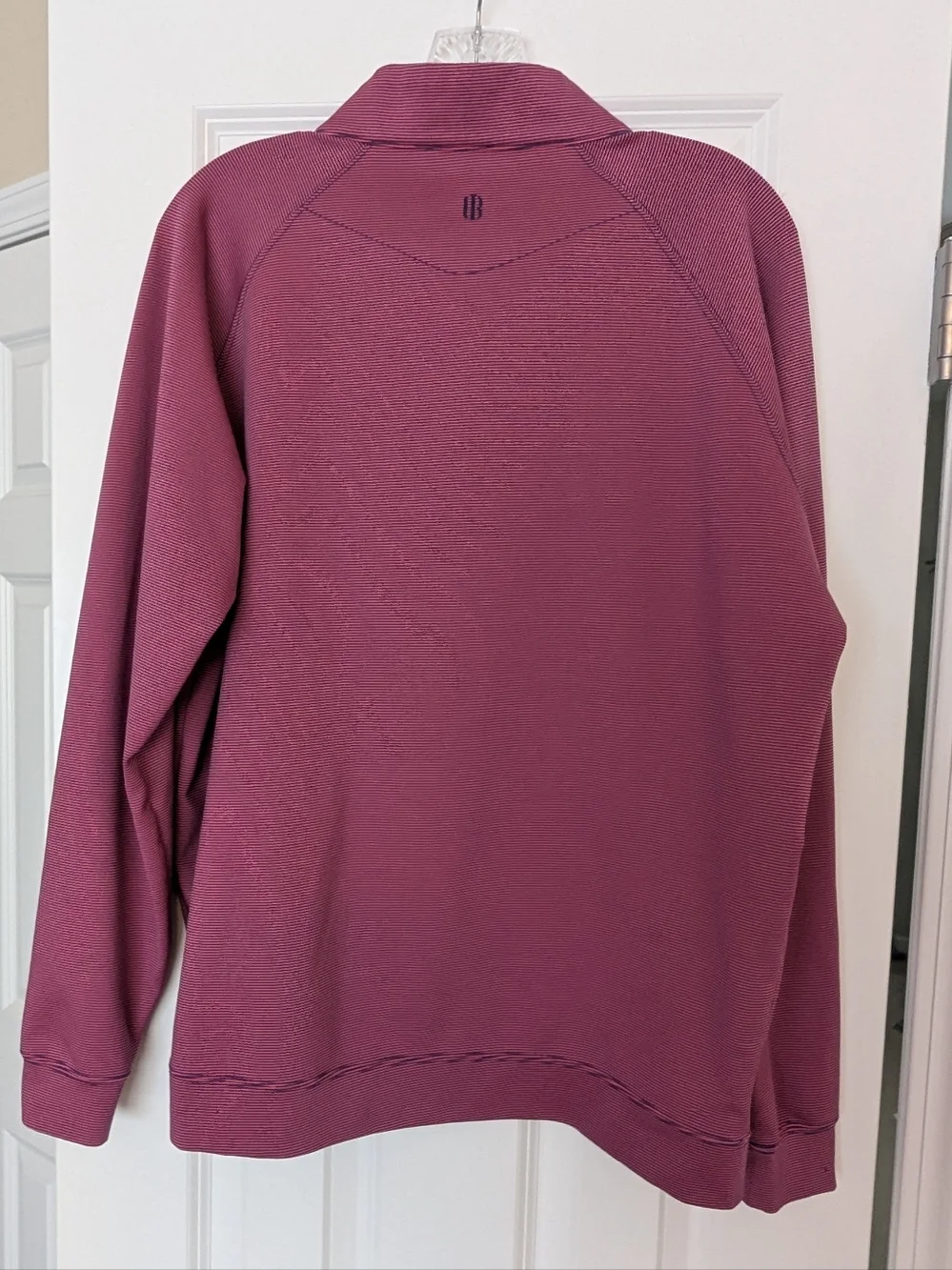 Holderness & Bourne Men's The Hyatt Performance Golf Striped Quarter Zip Sz L - Picture 3 of 9